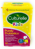 2 Packs Culturelle Kids Probiotic, 60 Chewable Tablets Each Natural berry flavor, Digestive Health