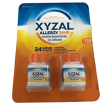 2 Pack Xyzal Allergy 24 Hour Antihistamine 5 Mg., 110 Tablets each | Relieves Runny Nose, Sneezing, Itchy/Watery Eyes & Itching Nose or Throat