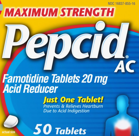 Pepcid AC Maximum Strength for Heartburn Prevention & Relief, 50 Tablets