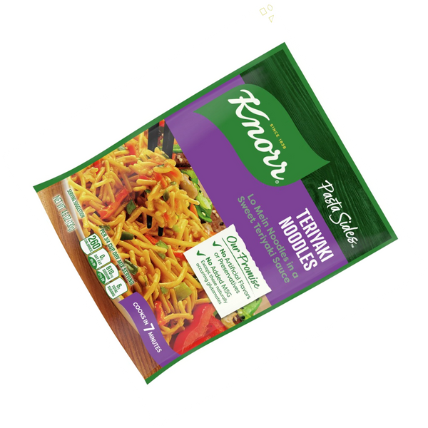 Knorr Pasta Sides Teriyaki Noodles, Cooks in 7 Minutes, No Artificial Flavors, No Preservatives 4.6 Oz Bundle OFFERTOGO