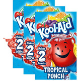 Pack Of 3 Kool-Aid Unsweetened Tropical Punch Artificially Flavored Powdered Drink Mix, 0.16 Oz. Packet