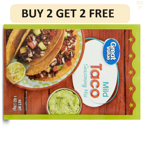 Mild Taco Seasoning Mix, 1 Oz | Buy 2 Get 2 Free 