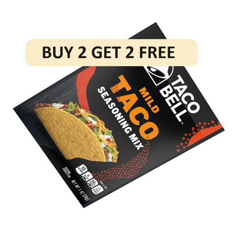 Taco Bell Mild Taco Seasoning Mix, 1 Oz Packet | Buy 2 Get 2 Free 