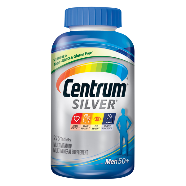 Centrum Silver Men 50+ Multivitamin, Multimineral , 275 Tablets