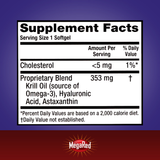 Schiff Megared Superior Joint Care, 60 Softgels Omega-3 Krill Oil, Hyaluronic Acid and Astaxanthin