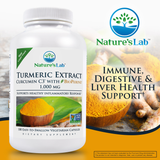 Nature'S Lab Turmeric Curcumin C3 1000Mg., 180 Vegetarian Capsules