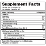 Wild Alaskan Salmon Oil Omega 3, DHA, EPA Softgels (180 Ct.)