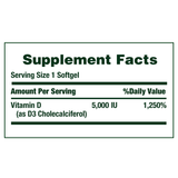 Nature'S Bounty Vitamin D3 125 Mcg, 400 Softgels