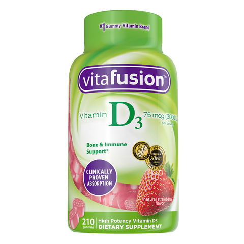 Vitafusion Vitamin D₃ 75 Mcg, 210 Adult Gummies