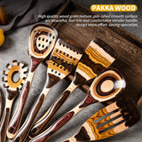 7-Piece Wood Utensils Set, Durable, Eco-Friendly, Wooden Spoons for Cooking, Kitchen Tool