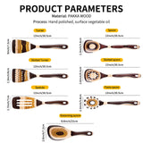 7-Piece Wood Utensils Set, Durable, Eco-Friendly, Wooden Spoons for Cooking, Kitchen Tool