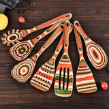 7-Piece Wood Utensils Set, Durable, Eco-Friendly, Wooden Spoons for Cooking, Kitchen Tool