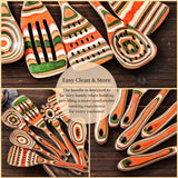 7-Piece Wood Utensils Set, Durable, Eco-Friendly, Wooden Spoons for Cooking, Kitchen Tool