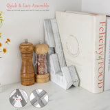 Cookbook Stand, Wooden Recipe Book Holder, Cook Book Stand for Kitchen Counter