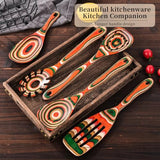 7-Piece Wood Utensils Set, Durable, Eco-Friendly, Wooden Spoons for Cooking, Kitchen Tool