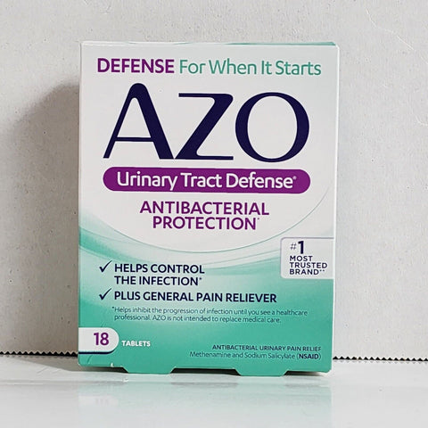 AZO Urinary Tract Defense Antibacterial Protection, #1 Most Trusted Urinary Health Brand, 24 Tablets