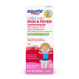 Children's Acetaminophen Ages 2-11 Pain + Fever Medicine Grape Flavor, 2 x 4 fl. oz. | Compare to Children's Tylenol Active Ingredients 