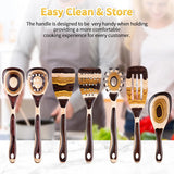 7-Piece Wood Utensils Set, Durable, Eco-Friendly, Wooden Spoons for Cooking, Kitchen Tool