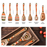 7-Piece Wood Utensils Set, Durable, Eco-Friendly, Wooden Spoons for Cooking, Kitchen Tool