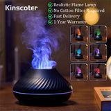 Volcanic Aroma Diffuser Essential Oil Lamp 130ml USB Portable Air Humidifier with Color Flame Night Light