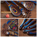 7-Piece Wood Utensils Set, Durable, Eco-Friendly, Wooden Spoons for Cooking, Kitchen Tool