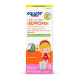 Children's Ibuprofen Ages 2-11 Pain + Fever Medicine Big Bottle 8 fl. oz. | Compare to 2x 4 fl. oz Children's Motrin Oral Suspension Active Ingredients