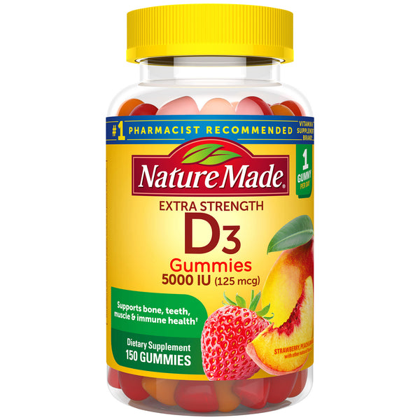 Nature Made Extra Strength Vitamin D3 125 Mcg, Brand new 150 Gummies