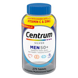 Centrum Silver Men 50+ Multivitamin, 275 Tablets| Non-GMO & Gluten Free