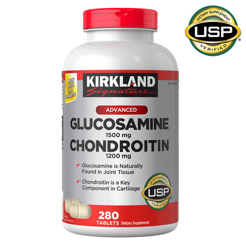 Kirkland Glucosamine & Chondroitin, 280 Tablets | Compare to Cosamin DS Active Ingredients 