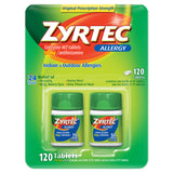 Zyrtec New 24 Hour Allergy Relief Antihistamine 10 Mg, 120 Tablets