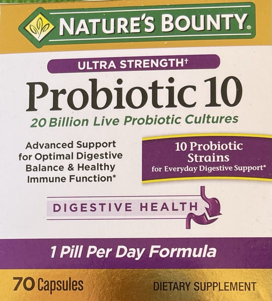 Nature'S Bounty Ultra Strength Probiotic 10, 70 Capsules | Offer ToGo