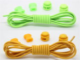 2 Pair No Tie Shoelaces Elastic Lock Shoe Laces Running Canvas Sneakers Trainer