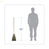 Boardwalk BWK926CEA 55 in. Corn Fiber Bristle Parlor Broom - Natural