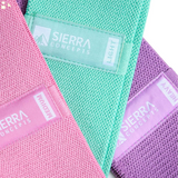 Resistance Bands for Butt, Legs, Thigh & Hip, Fabric Cloth Cloth Exercise Loop Bands Yoga, Pilates, Rehab, Fitness Strength Bands for Booty Set of 3 + 2 Jump Rope Skipping Workout