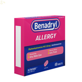 Benadryl Allergy Relief, Ultratab Tablets 48 Ea