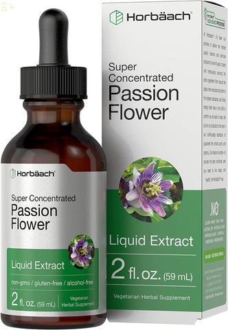 Passion Flower Tincture | 2 Fl Oz | Alcohol Free Liquid Extract Drops | Super Concentrated Supplement | Vegetarian, Non-Gmo, Gluten Free | by