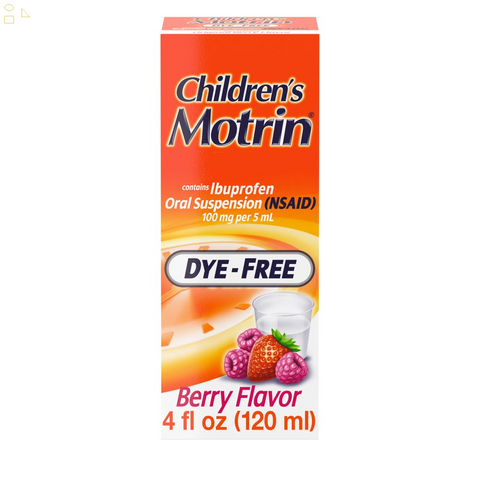 Children'S Motrin Ibuprofen Kids Medicine, Berry Flavored, 4 Fl. Oz