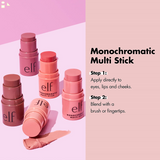 E.L.F. Monochromatic Multi Stick, Luxuriously Creamy & Blendable Color, for Eyes, Lips & Cheeks 0.17 Oz (5 G) ( Choose your color )