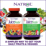 2 Pack Natrol Juicefestiv Fruit & Veggie, 240 Capsules each contains 46 fruits, vegetables