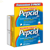Maximum Strength Pepcid AC All-Day Heartburn Relief Treatment, Famotidine 20Mg, 2 Pk./50 Tablets Each