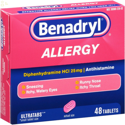 Benadryl Allergy Relief, Ultratab Tablets 48 Ea