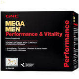 2 Pack GNC Mega Men Performance & Vitality Vitapak (30 Ct.) each 