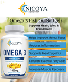 Omega 3 Fish Oil Capsules Triple Strength Joint Support 1920 Mg EPA & DHA