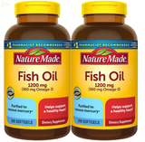 Nature Made Fish Oil 1200 Mg., 400 Softgels With EPA and DHA | 720 mg Omega-3 Per Serving | 200 Serving