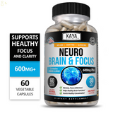 (2 Pack) Brain & Focus, Memory, Function, Clarity Nootropic Supplement | Compare To Focus Factor Active Ingredients 