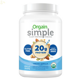 Orgain USDA Organic Simple Plant Protein Powder Vanilla 20g Plant Protein