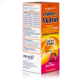 Children'S Motrin Oral Suspension, Pain Relief, Ibuprofen, Berry Flavored, 4 Oz