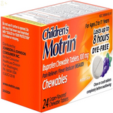 Children'S Motrin Dye-Free Pain Reliever & Fever Reducer Ibuprofen Pack of 4