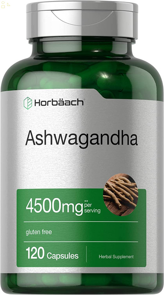 Ashwagandha Supplement 4500Mg | 120 Capsules | Maximum Strength | Gluten Free