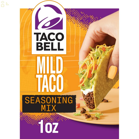 Taco Bell Mild Taco Seasoning Mix, 1 Oz Packet | Bundle with OFFERTOGO Health Guide